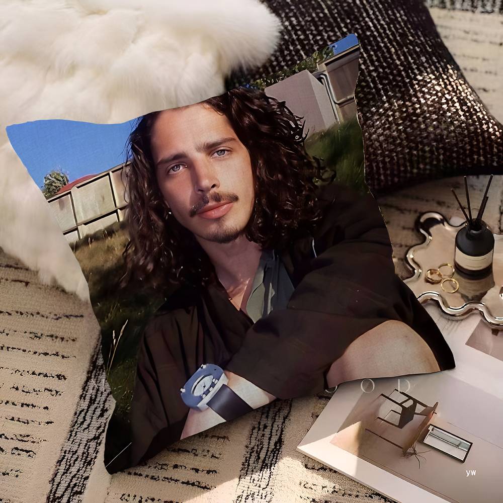Chris Cornell Personalized Pillow Dust Cover Bedroom Kids Party Decoration Pillowcase Birthday Children Gift