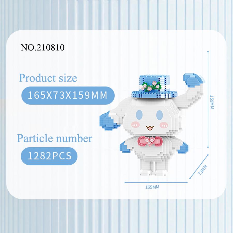Sanrio Kuromi Carton Anime Blocks Toys Diamond Particles Micro Mini Action Figure DIY Children Toys Birthday Gifts