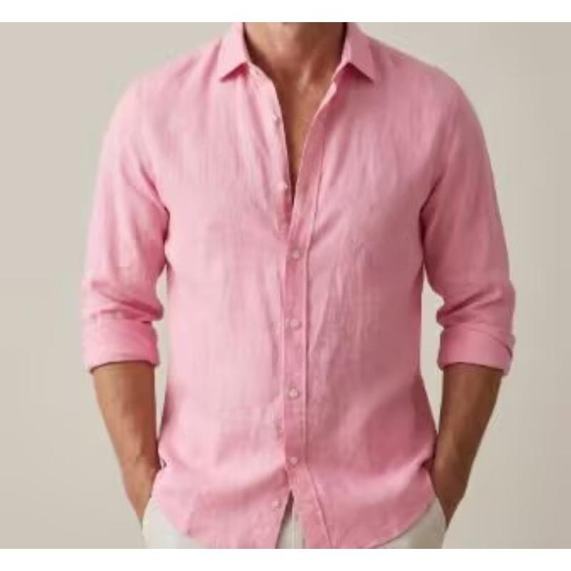MGHR Moda Uomo Scollo a Polo Manica Lunga Autunno Inverno Camicie & Bluse Casual