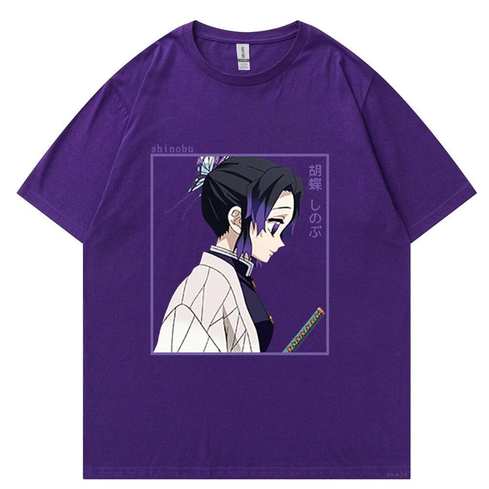 Hot Japanese Anime Demon Cotton T Shirt Unisex Kawaii Kimetsu No Yaiba Graphic Tees Tanjirou Kamado Unisex Tops Funny Tshirt Unisex