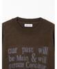 MILLO ARCHIVE Glory Text Knit [Brown]