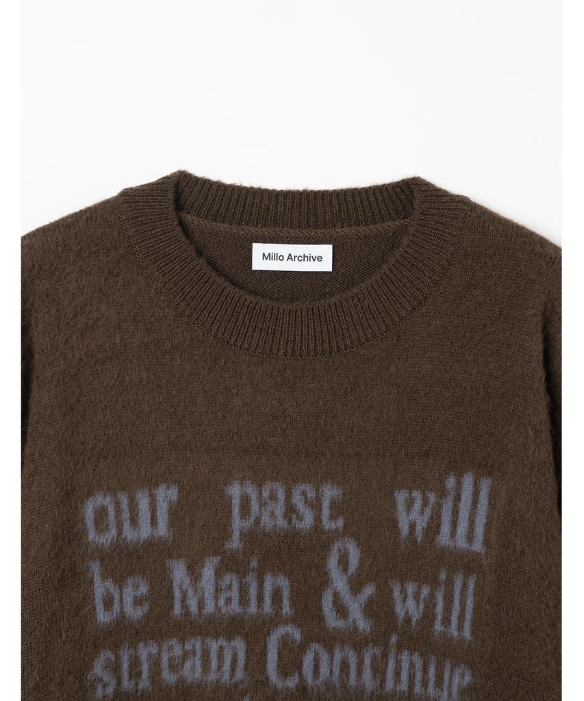 MILLO ARCHIVE Glory Text Knit [Brown]
