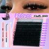 Thick Curl D Curl Single Cluster False Eyelashes 14-20Mm Activity Diy Segmented Grafting Natural Hair