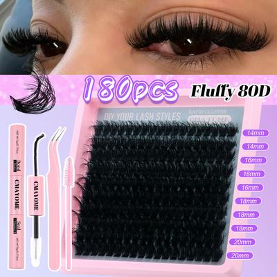 Thick Curl D Curl Single Cluster False Eyelashes 14-20Mm Activity Diy Segmented Grafting Natural Hair