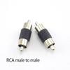1 To 2 Way Power Splitter Cable CCTV Pickup Microphone Audio Sound DC RCA Male Connector Monitoring for CCTV Camera