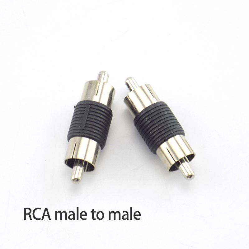 1 To 2 Way Power Splitter Cable CCTV Pickup Microphone Audio Sound DC RCA Male Connector Monitoring for CCTV Camera