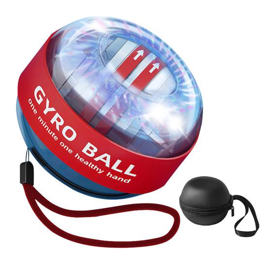 Auto-Start Wrist Ball Exerciser Adjustable Resistance Forearm Trainer Strengthener Torque Ball with Light Muscle Joint Exercise Gyro Ball Hand