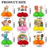 9pcs Cartoon Birthday Honeycomb Centerpieces Party Decorations for Baby