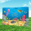 Marine Life Themed Background Banner For Birthday Party And Decoration Event