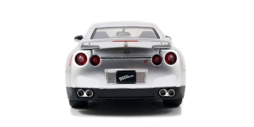 Kyosho JADA TOYS Scale Brian Nissan Skyline Candy Silver Finished Model JADA97212 1/24 F&F GT-R (R35)