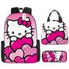 Student School Bag Bento Bag Insulated Lunch Bag Cartoon Cute Kt Children'S Backpack