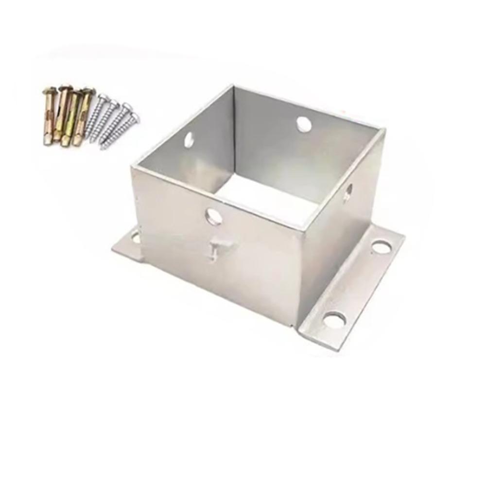 Stainless Steel Tube Column Anti-corrosion Base Square Fence Post Base  Floor