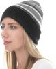 Custom Soft Cuff Pom Pom Stripe Knit Winter Beanie 3D Embroidered Skull Slouch Ski Hat Dot Plaid Character for Beach Business