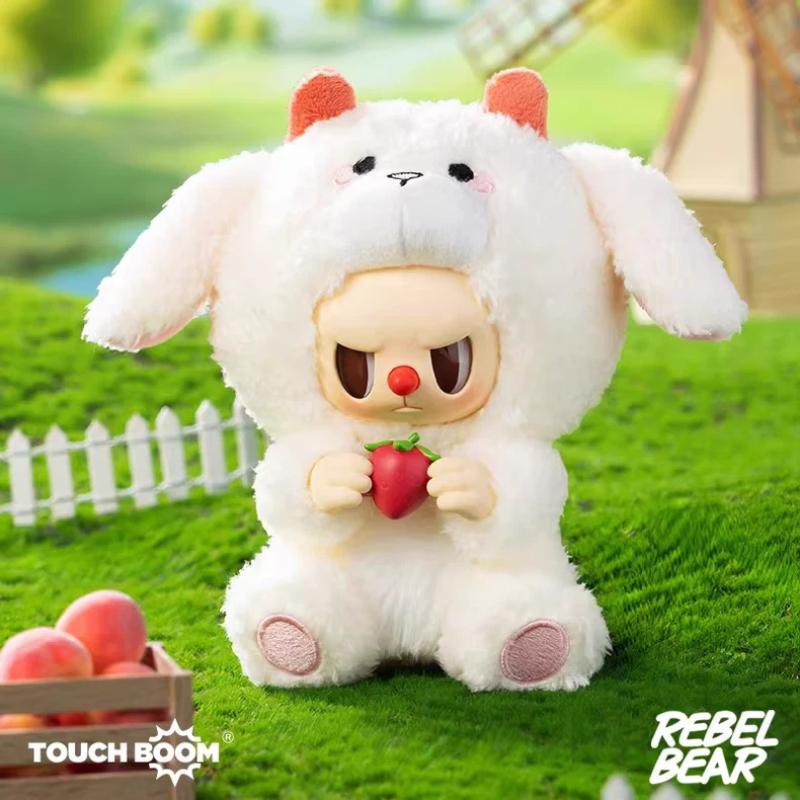 New Rebel Bear Animal Series Vinyl Plush Blind Box Cute Pendant Keychain Collectible Gift For Anime Fans