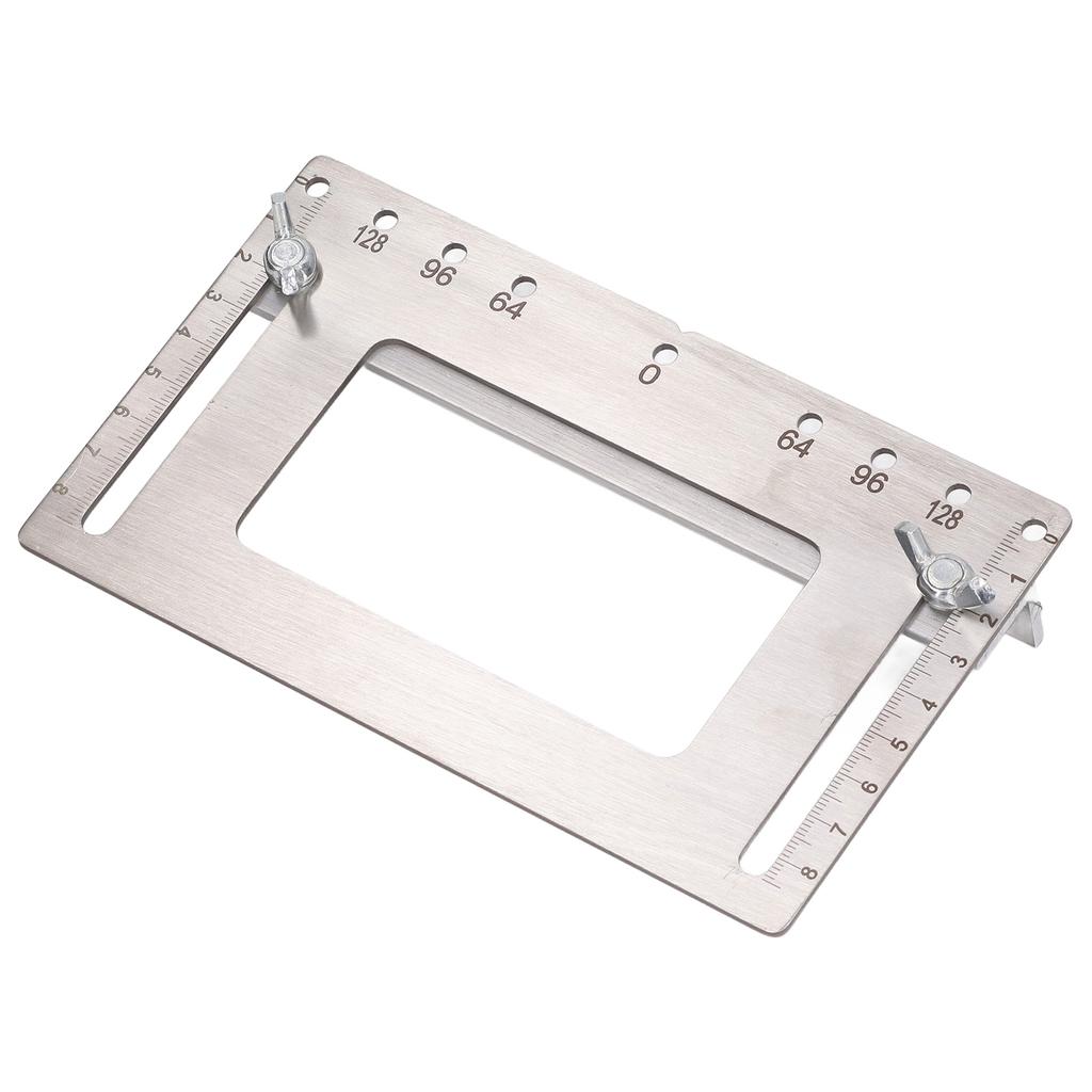 Woodworking Handle Punch Hole Locator Stainless Steel Hole Drilling Template for Cabinet Door