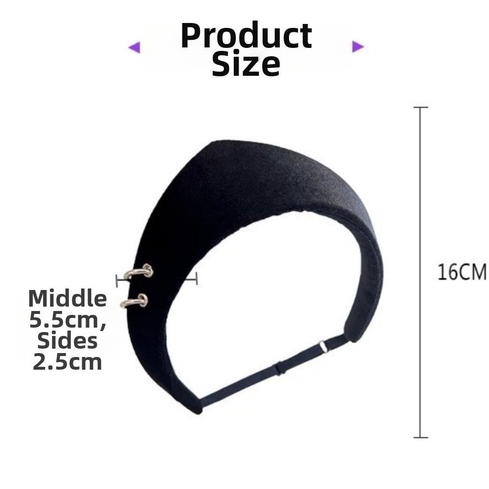 Anti Slip Women Hairband Velvet Triangle Headband Vintage Hair Clip Headband Hair Accessories