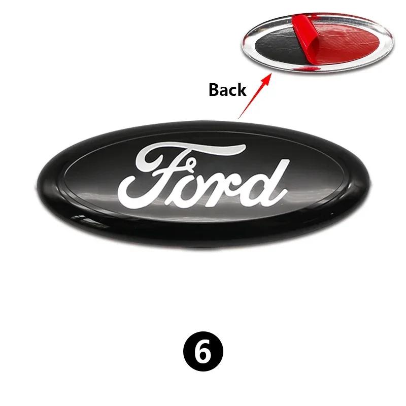 New 2026 Car Sticker Ford New 2025 Hot 1PC 14.5CM Car Front Hood Emblem Badge Sticker logo For Ford Mondeo Explorer edge Focus f