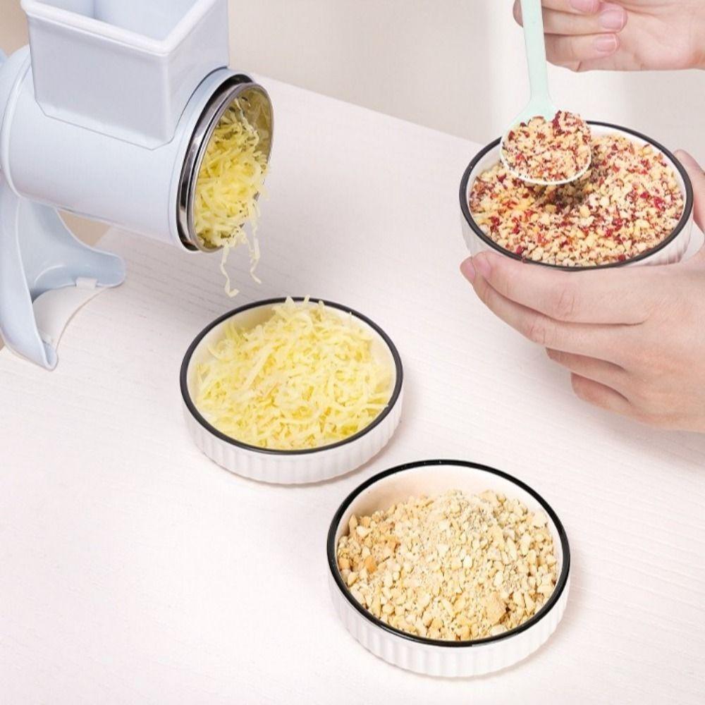 with Hand Crank Manual Nut Grinder Rotary Drum Table Clamp Design Peanut Grinder Labor Saving Aluminum Alloy