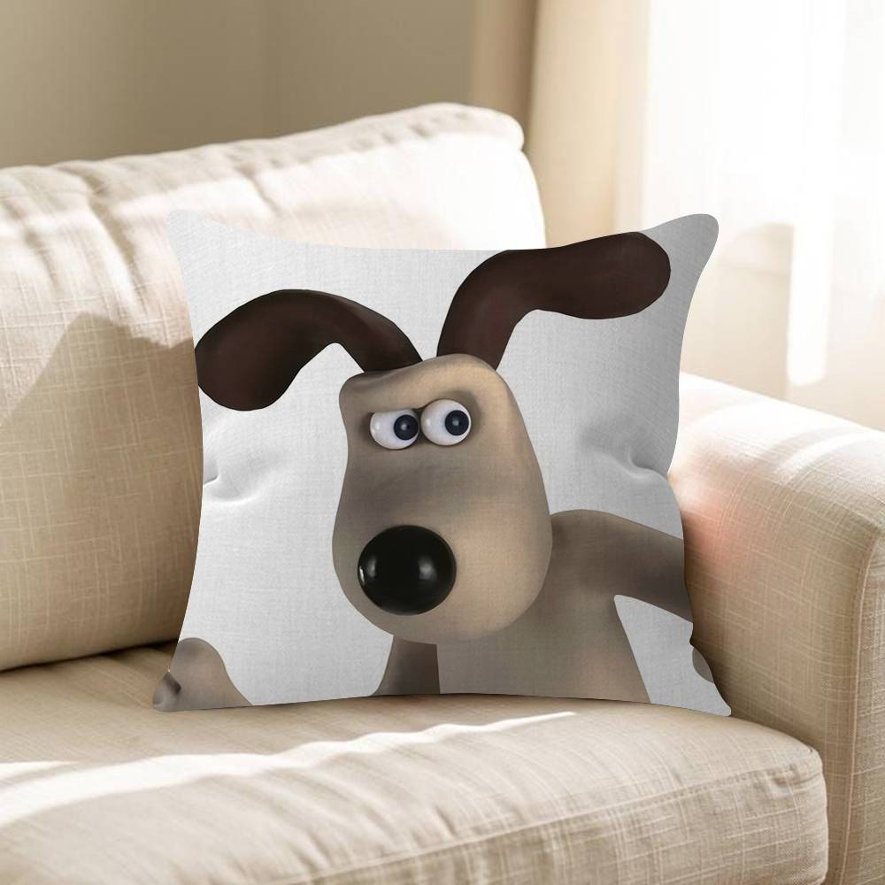 WWallaceS Cute GGromit Pillow Anime Pillow Sofa Bed Head Pillow Cover Cushion Cover 45x45 Cm Fashion