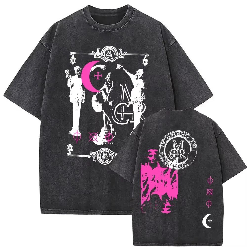 Unisex Rock Punk Emo Washed Vintage TShirt Limited Edition My Chemical RoUnisexce Three Cheers for Sweet Revenge TShirt