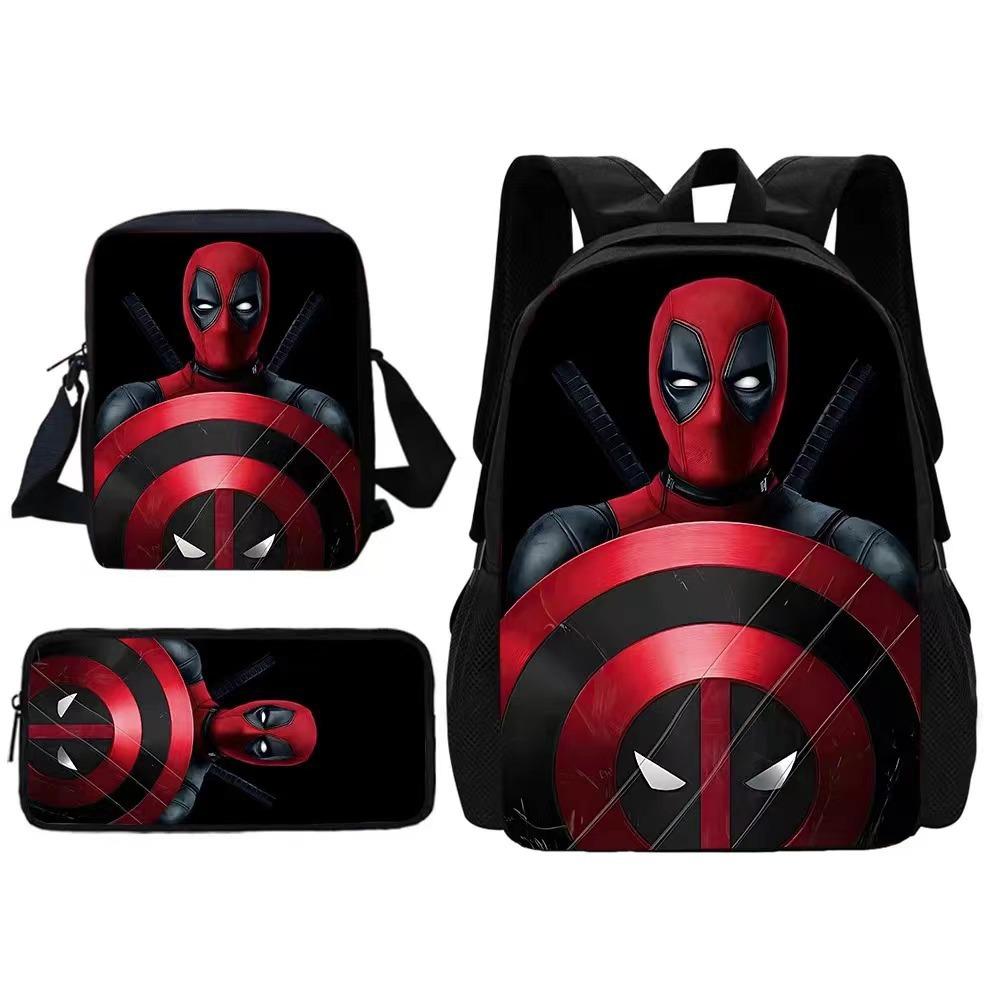 School Bag Three-Piece Set Large Capacity Student School Bag Children'S Backpack Satchel Pencil Case