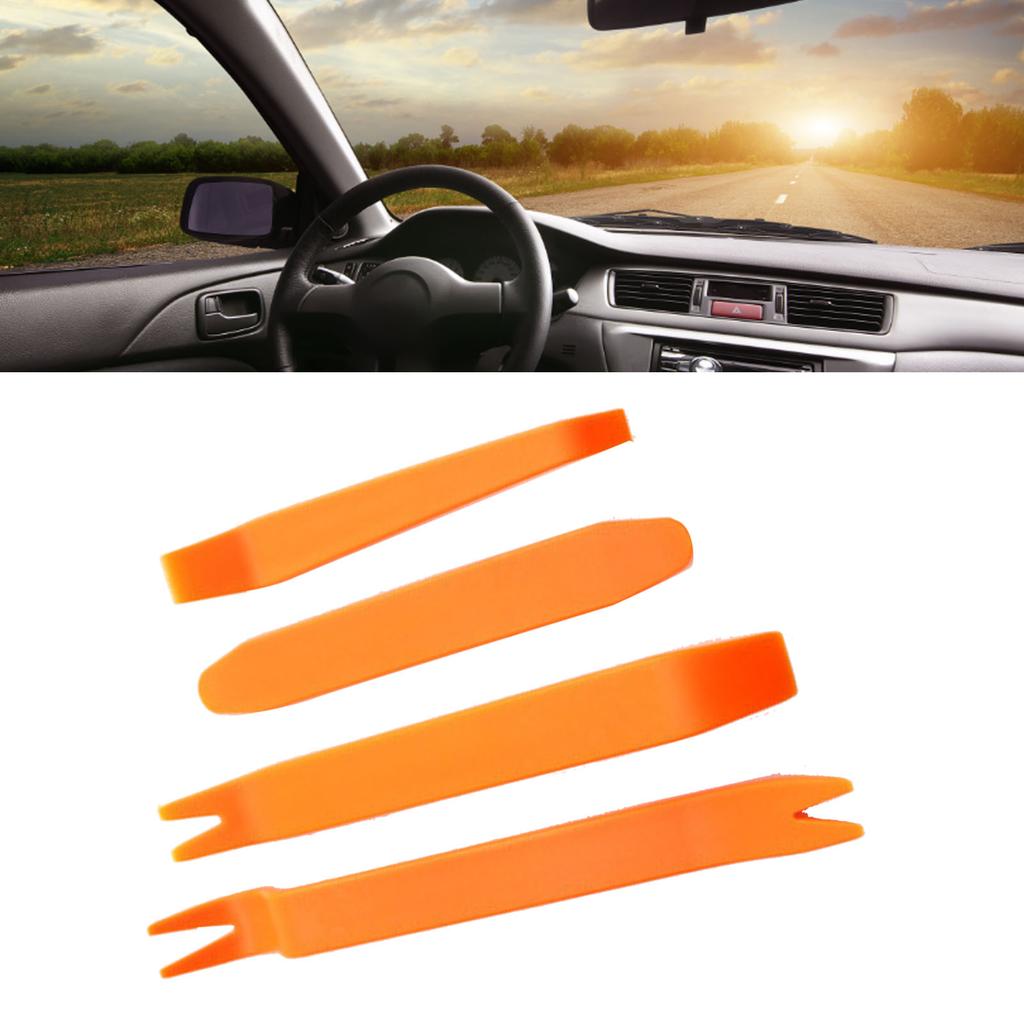 Plastic Pry Tool Set Kit Car Audio Interior Trim Clip Wedge Removal Installation Plate Bar 1 Set