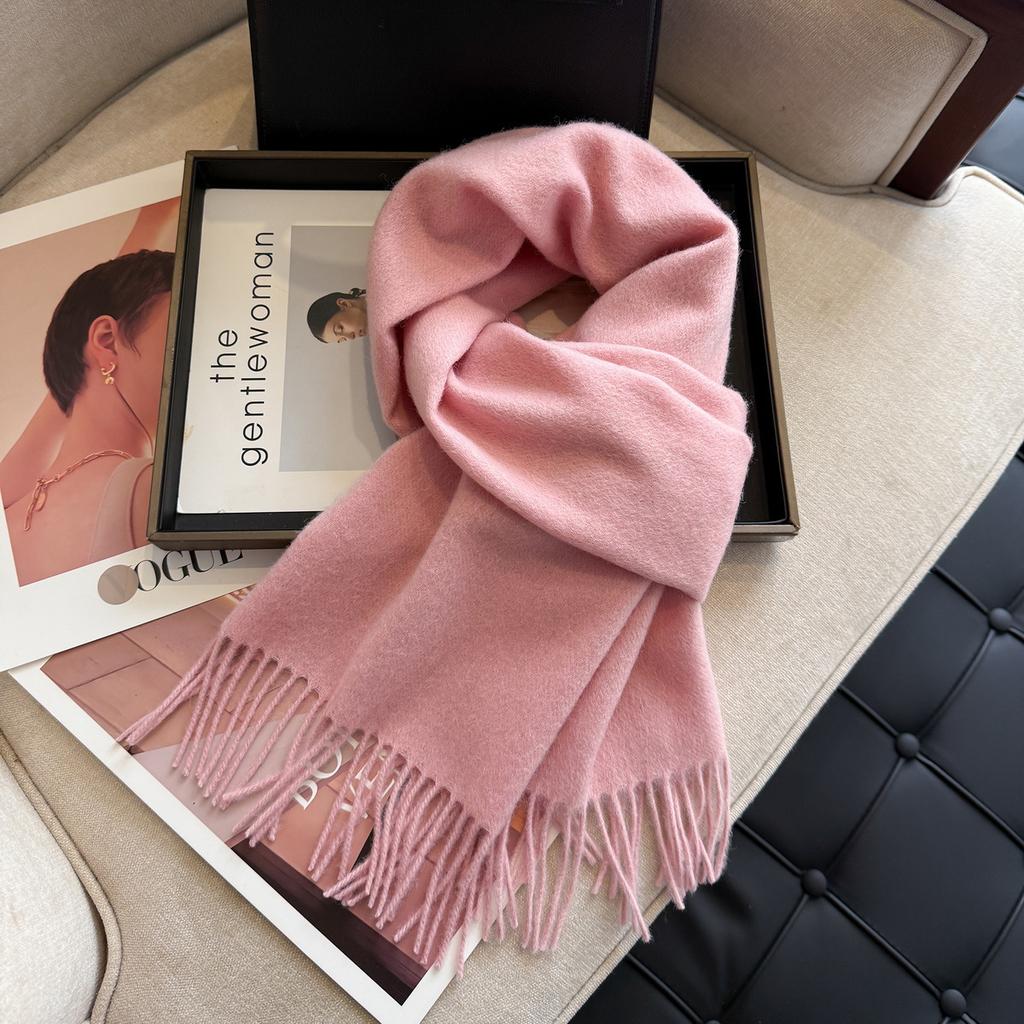 New plain color high quality solid color 111 scarf women's temperament versatile winter warm cashmere scarf