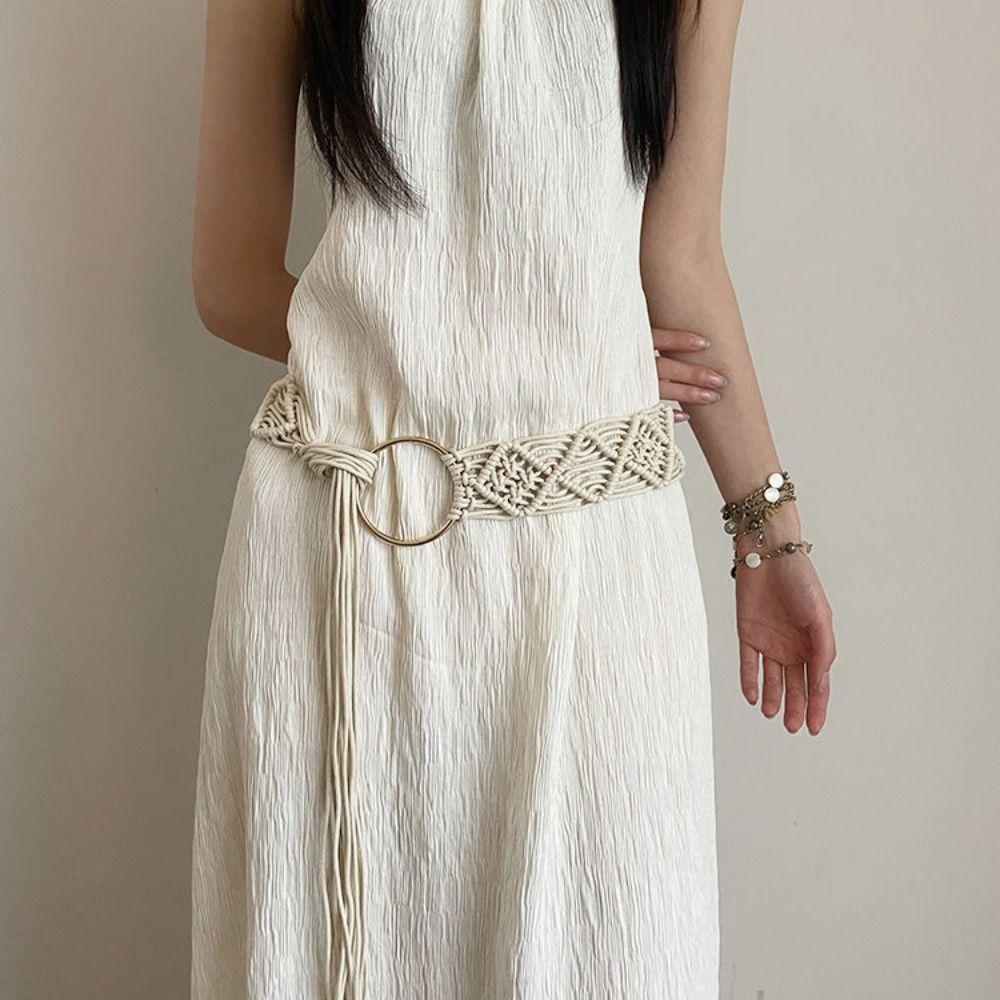 Retro Ethnic Style Belt Waistband Tassel Waist Chain Vintage Bohemian Belt  Daily
