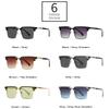  Square Women Fashion Sunglasses Gradient Men Vintage Blue Sun Glasses Shades UV400