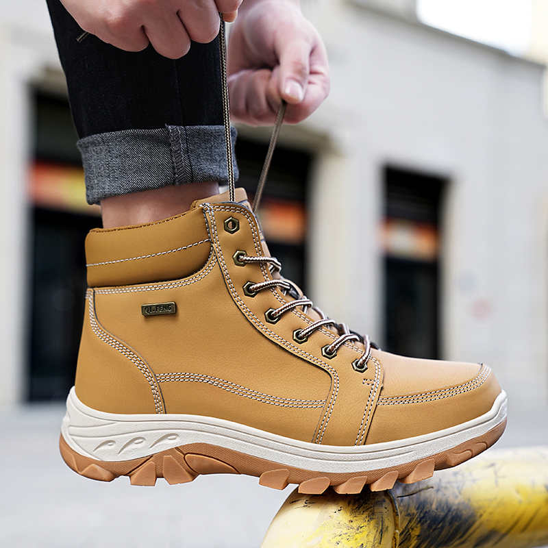 Fashion Anti-slip Snow Booties Vintage Boot Casual Luxury Brand Sneakers Man Vulcanized Man Shoes Sports Out Entertainment