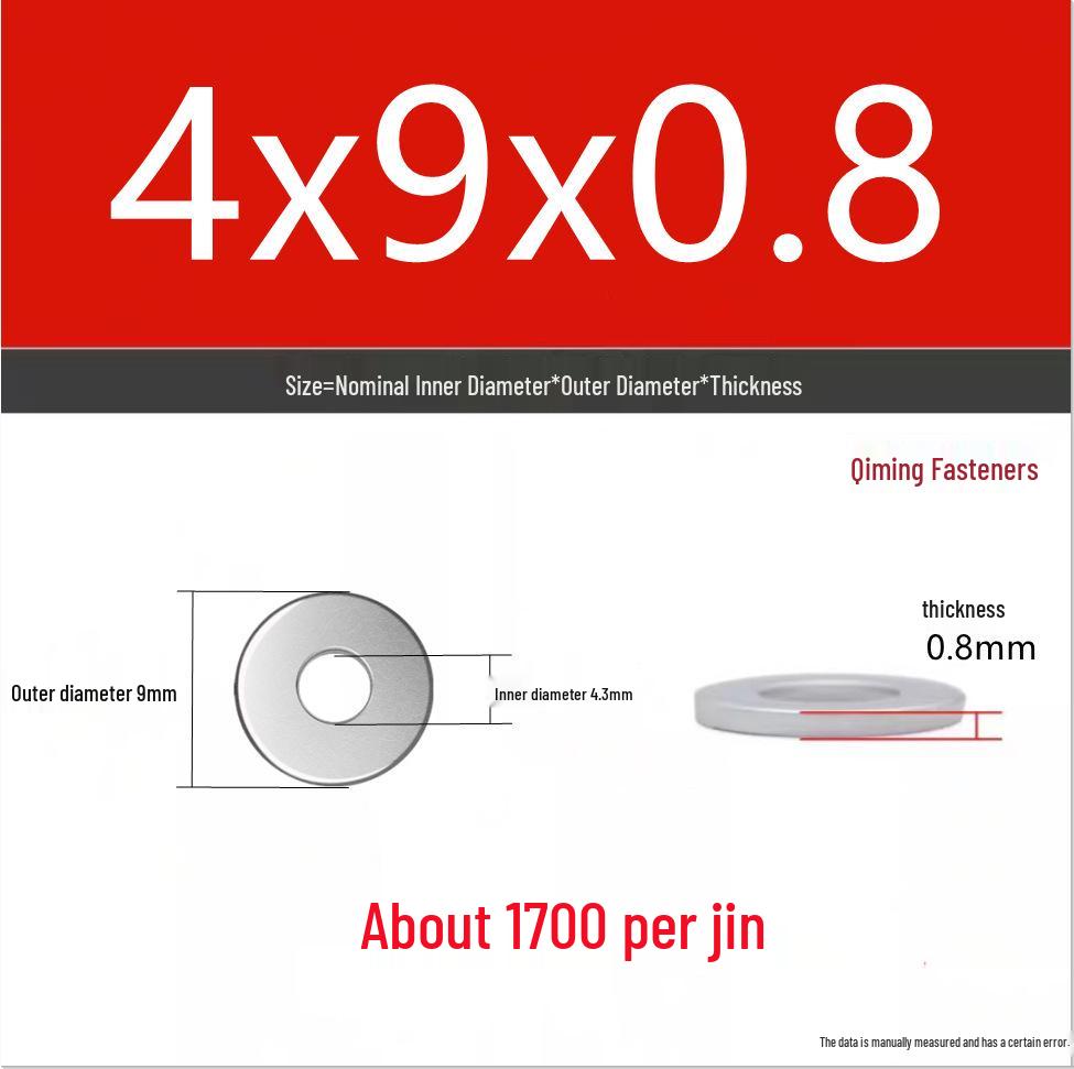 4.8 Grade Galvanized Iron Flat Washer M3-M40 Oversized Metal Screw Gasket Washer