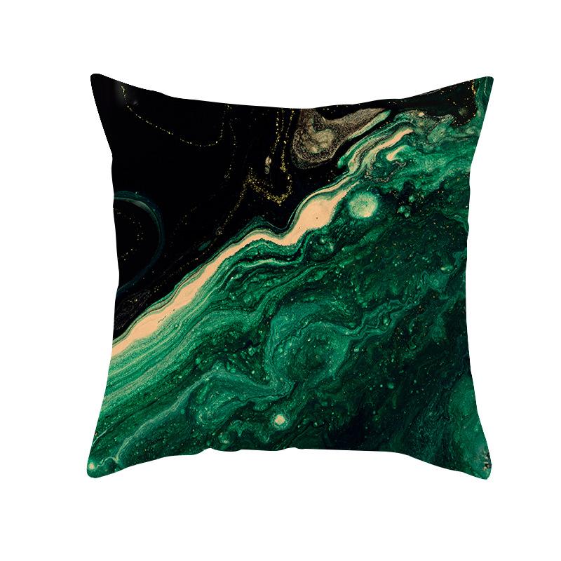 Ink Painting Pillow Case Living Room Home Sofa Bedroom Printed Pillow Case Peach Skin Nordic Cushion