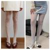 Women See Through Fishnet Mesh Pantyhose Stockings Aesthetic Elegant Hollowed Out Plant Flower Patterned Tights Leggings