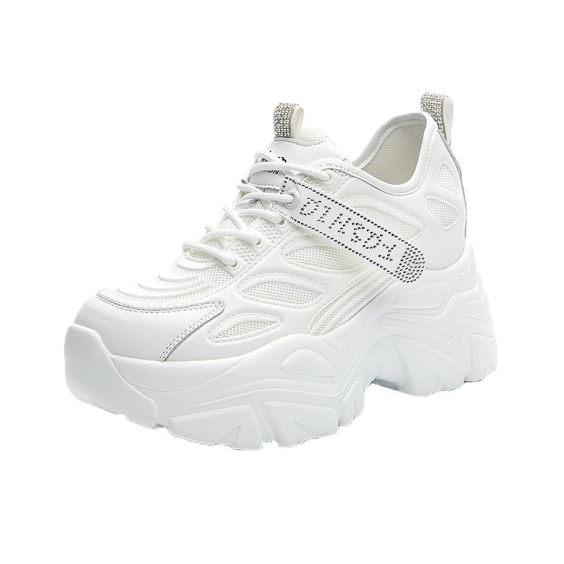 

Лето 2022 г. Женские кроссовки на танкетке из дышащей сетчатой кожи со скрытым каблуком 36