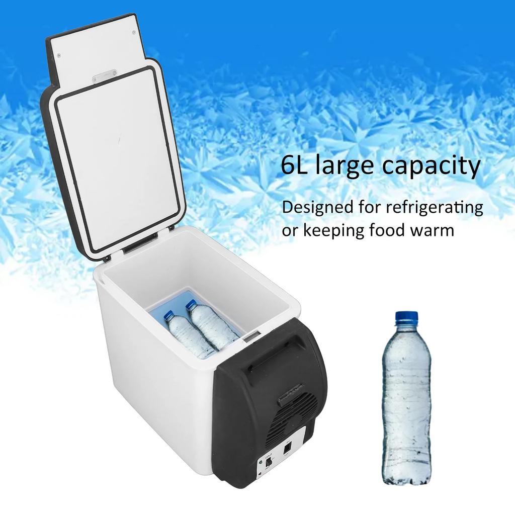 6L Cooling And Heating Freezer Box Electric Mini Car Refrigerator 12V Portable Auto Camping Fridge Electrical Appliances Amagi