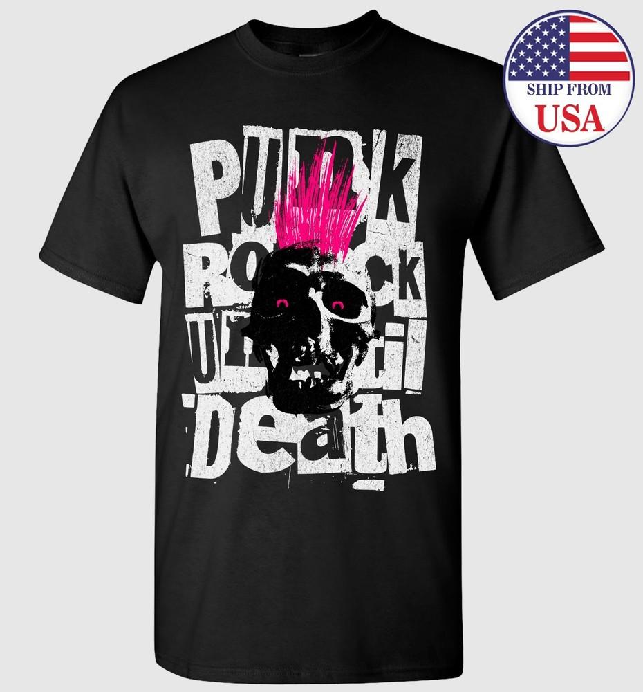 Punk Rock Skull Until Death T-shirt