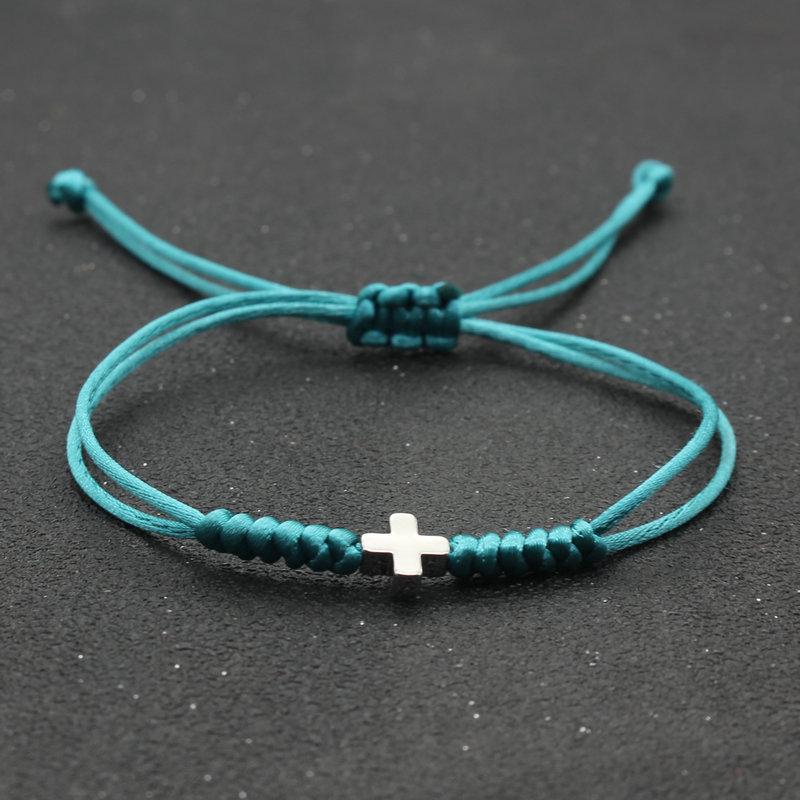 Unisex Handgefertigtes Rotes Seil Kreuz Armband - Europäischer & Amerikanischer Stil