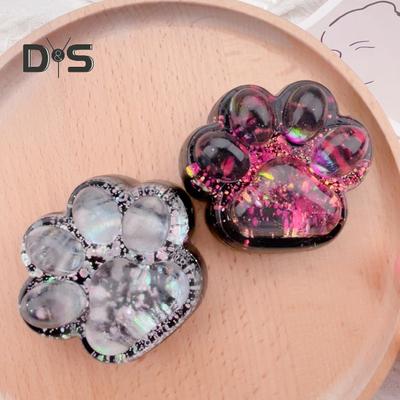 Jouet à presser en forme de patte de chat transparente, anti-anxiété, anti-stress, à paillettes, jouet sensoriel pour enfants, adolescents et adultes, balle anti-stress douce, jouet pour patte d'animal