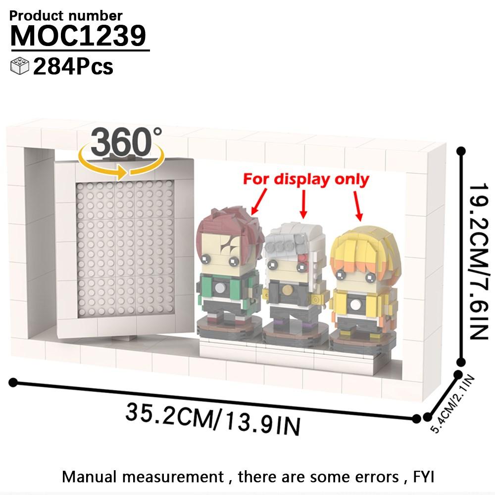 MOC Stand Movie Anime Military Action Figure Display Stands Box Blocks Compatible 75257 05007 75105 High-Speed Championed Block Bricks Toys Playsets
