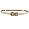 Skirt decorative belt for women fashion casual pearl buckle imitation leather adjustable belt waist seal for women
