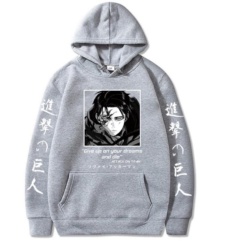 Attack on Titan Japanese Animation Men's Hoodie Autumn Sweatshirt Men Womnen Design Pullover Men's Fleece Hoodies