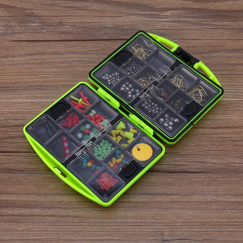 24 Compartments Fishing Tool Set Tackle Box Full Loaded Lure Bait Hooks Sinker