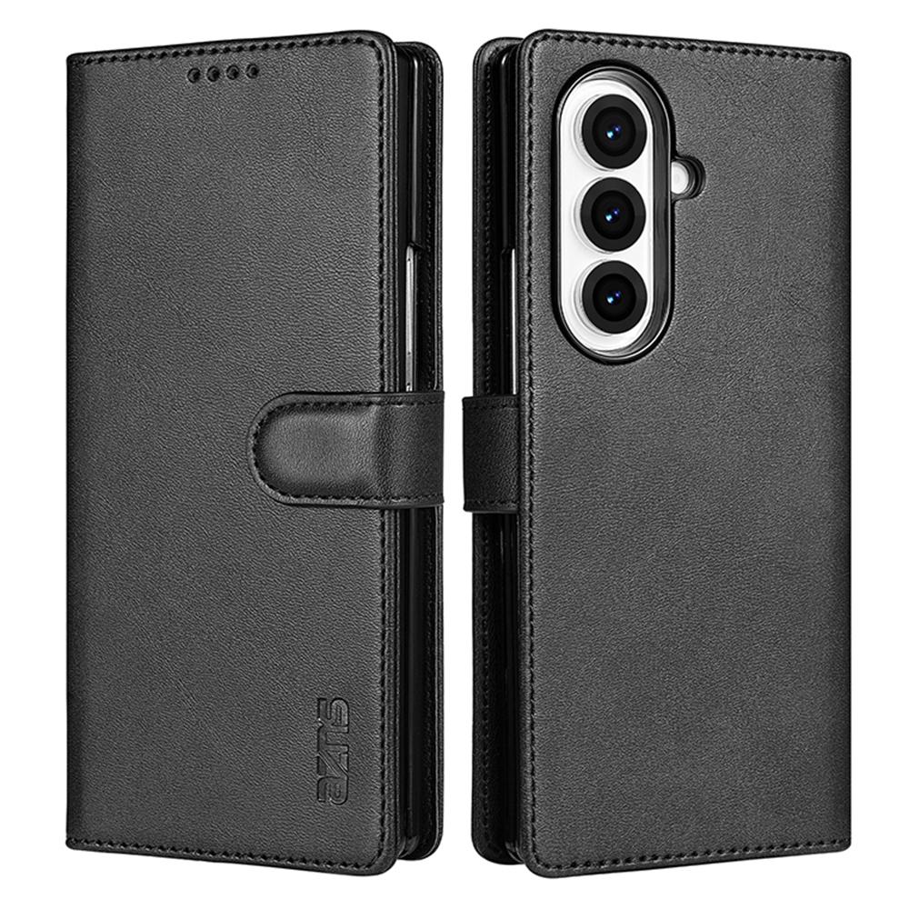 

AZNS Чехол-кошелек из искусственной кожи для Samsung Galaxy Z Fold7 5G Black