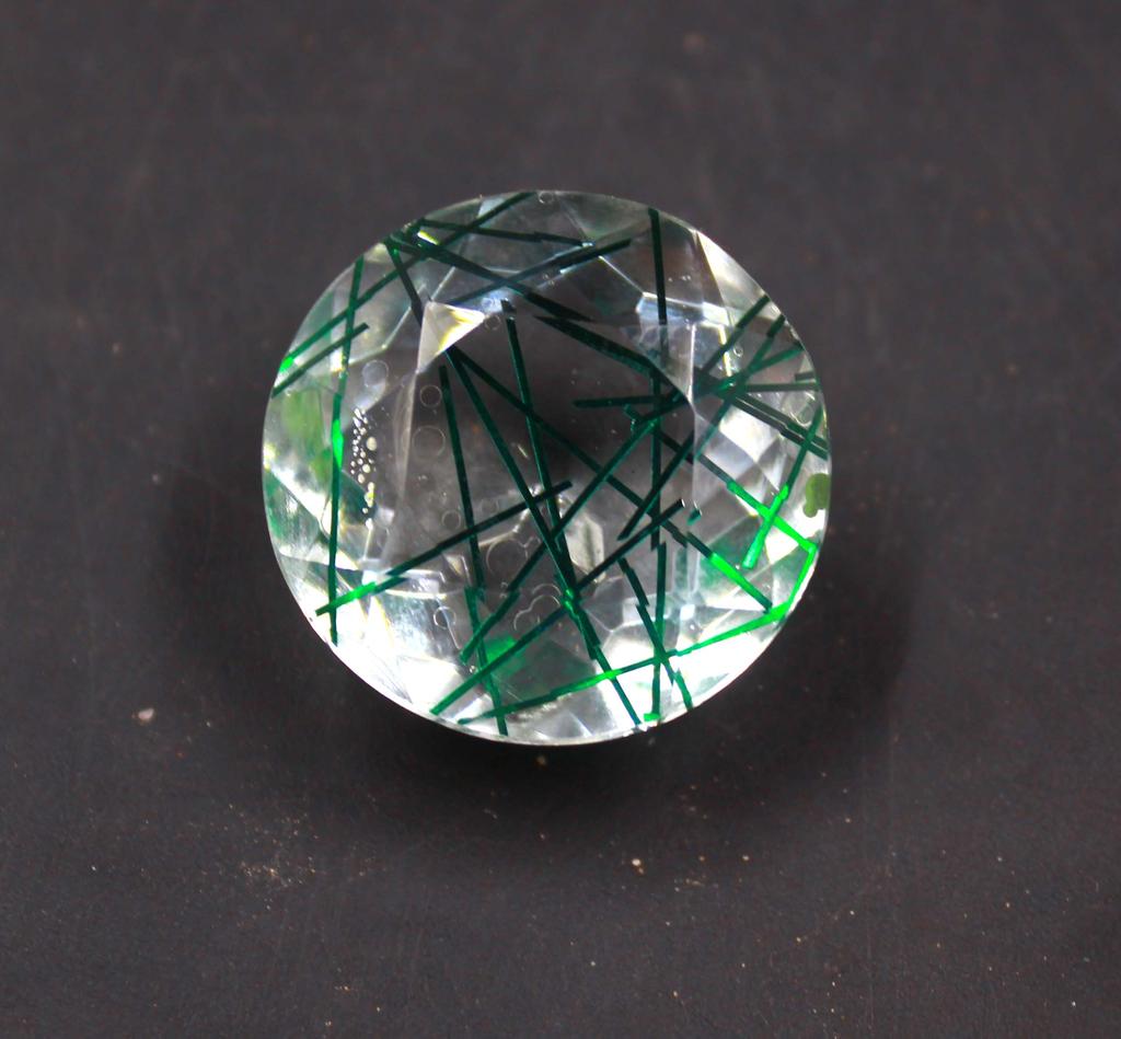 40-50 Carat Christmas Day Offer Round Shape Green Quartz Lab Created Brazil Certified Gemstone SN380