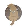 Stylish Wooden Pendulum Clock Featuring a Golden Retriever Dog. Silent, Perfect for Bedrooms, Bedrooms, or Any Room.