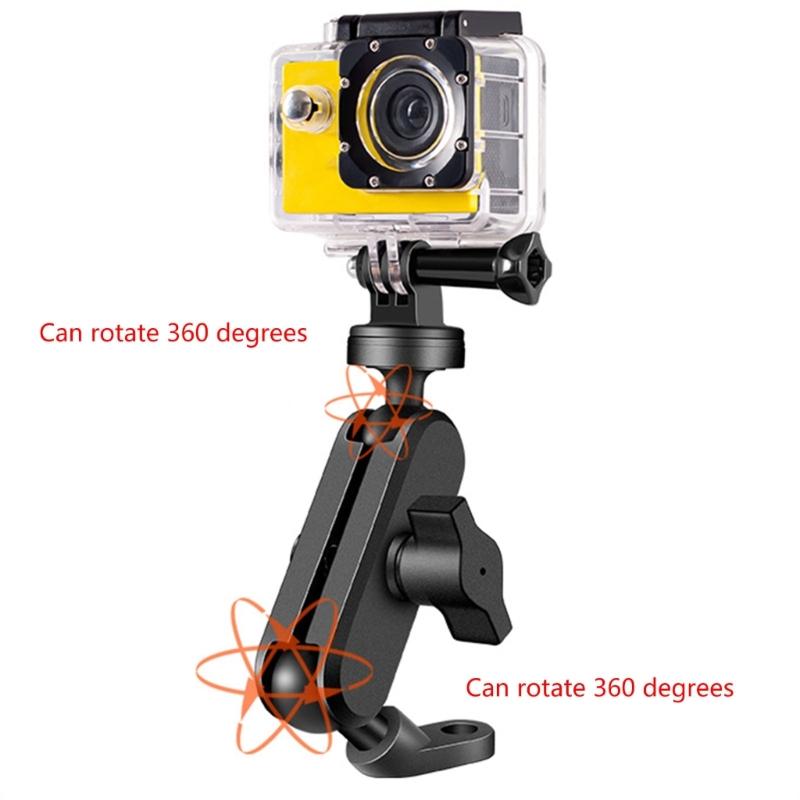 Metal Motorcycle Camera Holder Mount Clip M10/Y-type/Handle Bar Mount Clip Bracket Stable and Secure Recording Solution