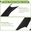 Door Panel Handle Pull Trim Cover for BMW 5 Series G30 G31 520i 530e 530i 540d 540i 550i 2017-2022 Black ABS 1 Pair