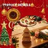 Idee Regalo di Natale Uniche Albero in Rattan Intrecciato a Mano, Ornamento da Tavolo Albero di Natale a Cono, Souvenir Rustici Minimalisti Centrotavola Festivo per Mensola