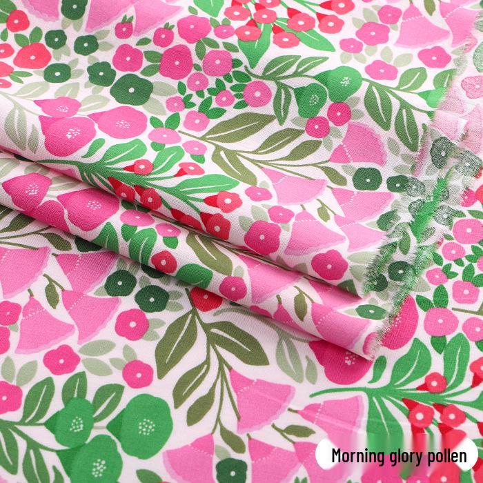 Pure Cotton Floral Poplin Fabric for Girls' Summer Dresses – Fresh Pastoral Print