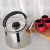 European Style Whistling Kettle - Thickened Stainless Steel for Induction and Gas Stoves, Angled Spout, Universal Design